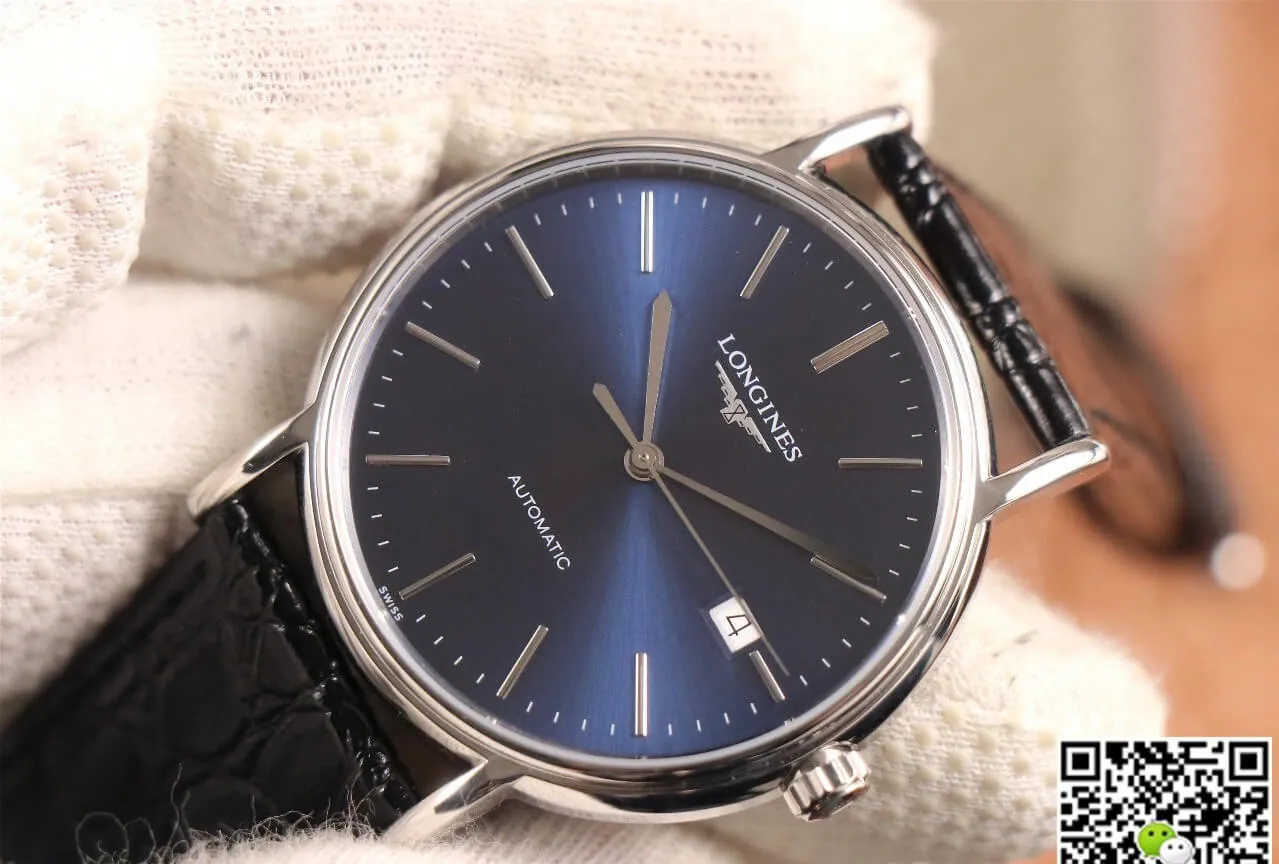 Longines Presence L4.921.4.92.2 KY Factory 1:1 Best Edition Replica Watch Leather Strap